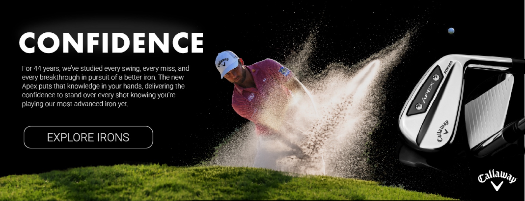 Callaway Confidence website hero banner